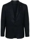 Tagliatore Men's Man Single Breast Jacket In Blue