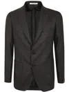 Tagliatore Man Single Breast Jacket In Brown