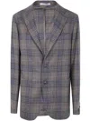 Tagliatore Man Tailored Single Breasted Jacket In Brown