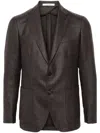 Tagliatore Men's Man Single Breast Jacket In Dark Brown