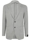 Tagliatore Wool Jacket Featuring Brooch Detail In Gray