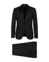 Tagliatore Man Suit Black Size 40 Virgin Wool, Silk