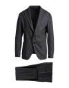 Tagliatore Man Suit Black Size 40 Viscose, Virgin Wool, Elastane In Black