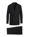 Tagliatore Man Suit Black Size 42 Polyamide, Elastane In Black