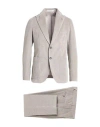 Tagliatore Man Suit Light Grey Size 38 Cotton, Cashmere In Gray