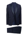 Tagliatore Man Suit Navy Size 42 Virgin Wool, Lycra In Navy