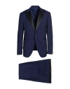Tagliatore Man Suit Navy Size 44 Super 110s Wool In Multi