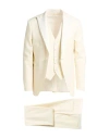 Tagliatore Man Suit Off White Size 44 Virgin Wool, Silk