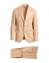 Tagliatore Man Suit Sand Size 42 Virgin Wool, Silk In Neutral