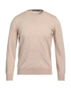 Tagliatore Man Sweater Beige Size 40 Silk, Cotton