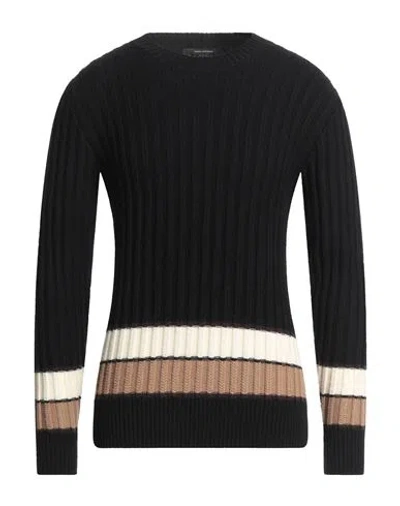 Tagliatore Man Sweater Black Size 38 Virgin Wool