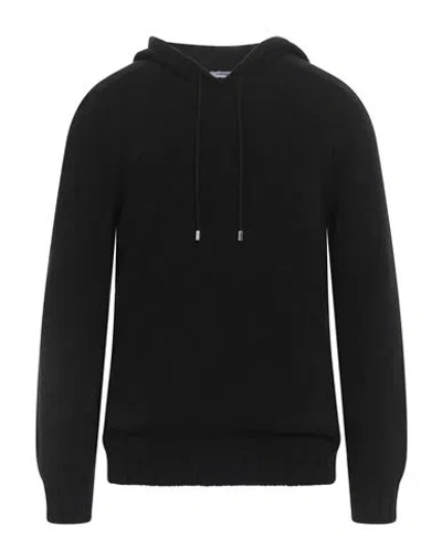 Tagliatore Man Sweater Black Size 42 Virgin Wool, Polyamide In Black