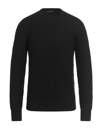 Tagliatore Man Sweater Black Size 42 Wool