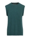 Tagliatore Man Sweater Deep Teal Size 38 Wool, Polyamide, Viscose In Green