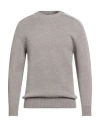 Tagliatore Man Sweater Grey Size 38 Virgin Wool In Brown