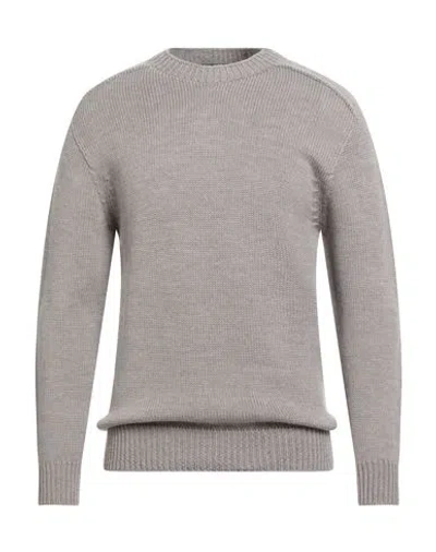 Tagliatore Man Sweater Grey Size 38 Virgin Wool In Brown
