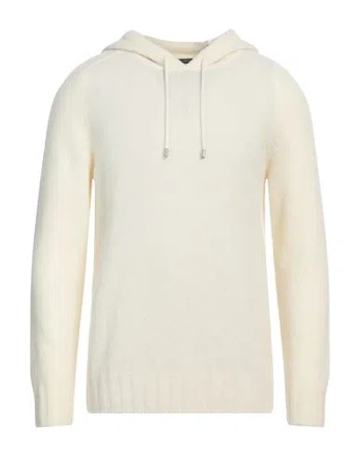 Tagliatore Man Sweater Ivory Size 46 Virgin Wool, Polyamide In White
