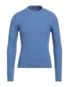 Tagliatore Man Sweater Light Blue Size 38 Wool