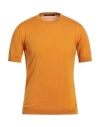 Tagliatore Man Sweater Marigold Size 42 Cotton In Yellow