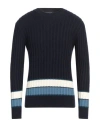Tagliatore Man Sweater Midnight Blue Size 38 Virgin Wool