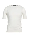 Tagliatore Man Sweater White Size 48 Silk