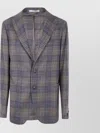 Tagliatore Man Tailored Single Breasted Jacket In Neutral
