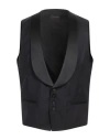 TAGLIATORE TAGLIATORE MAN TAILORED VEST DARK PURPLE SIZE 38 VIRGIN WOOL, ELASTANE