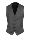Tagliatore Man Tailored Vest Grey Size 44 Super 130s Wool In Gray