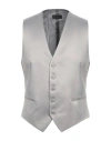 Tagliatore Man Tailored Vest Light Grey Size 38 Polyester