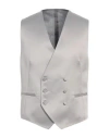 TAGLIATORE TAGLIATORE MAN TAILORED VEST LIGHT GREY SIZE 42 POLYESTER