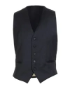Tagliatore Virgin Wool Single-breast Waistcoat In Blue
