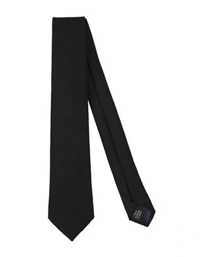 Tagliatore Man Ties & Bow Ties Black Size - Polyester