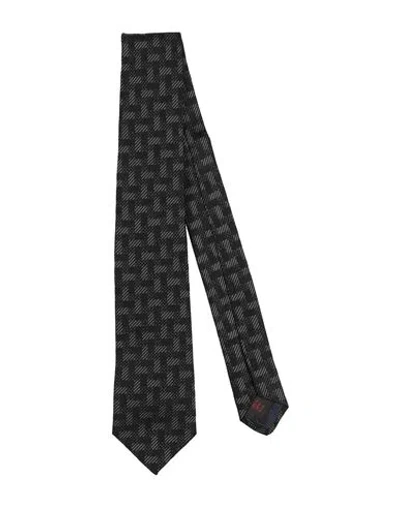 Tagliatore Man Ties & Bow Ties Black Size - Silk