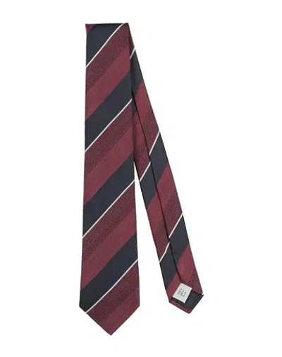 Tagliatore Man Ties & Bow Ties Garnet Size - Silk
