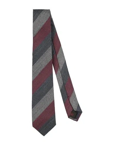 Tagliatore Man Ties & Bow Ties Grey Size - Silk