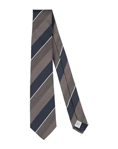Tagliatore Man Ties & Bow Ties Khaki Size - Silk In Beige