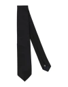 Tagliatore Black Solid Tie In Black