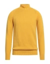 Tagliatore Man Turtleneck Marigold Size 38 Cashmere In Yellow