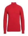 Tagliatore Man Turtleneck Red Size 38 Cashmere