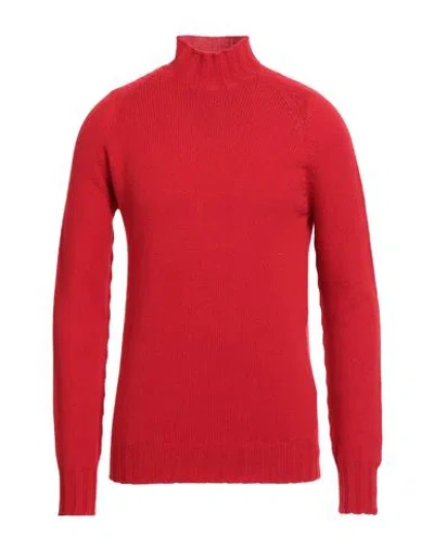 Tagliatore Man Turtleneck Red Size 38 Cashmere