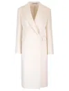 Tagliatore Double-breasted Coat In White