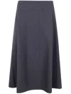 Tagliatore A-line Skirt Seam Detailing In Blue