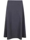 Tagliatore A-line Skirt Seam Detailing In Gray