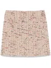 Tagliatore May Mini Skirt In Gold