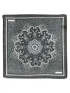 Tagliatore Medallion-print Pocket Scarf In Black