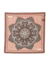 Tagliatore Medallion-print Pocket Scarf In Brown