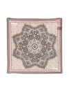 Tagliatore Medallion-print Pocket Scarf In Brown