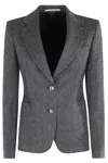 Tagliatore Classic Single-breasted Tailored Jacket In Gray