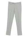 Tagliatore Mélange-effect Tailored Trousers In Gray