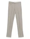 Tagliatore Mélange-effect Trousers In Multi